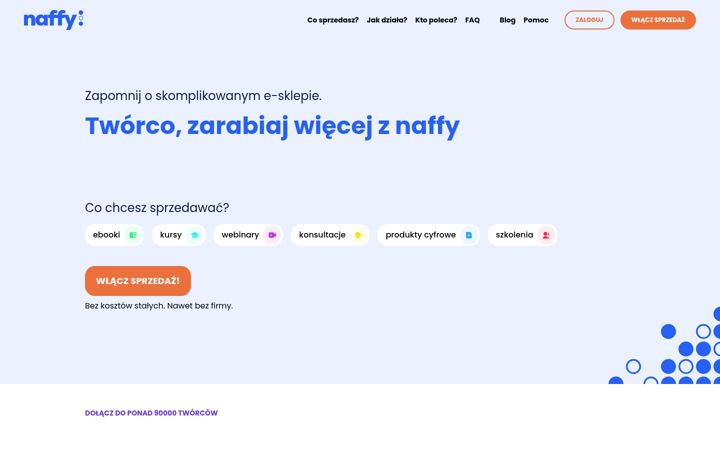 Screenshot of naffy.io