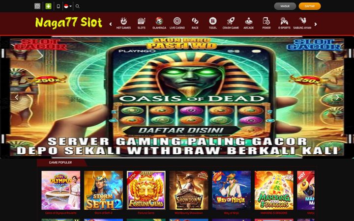 Screenshot of naga77slot.com