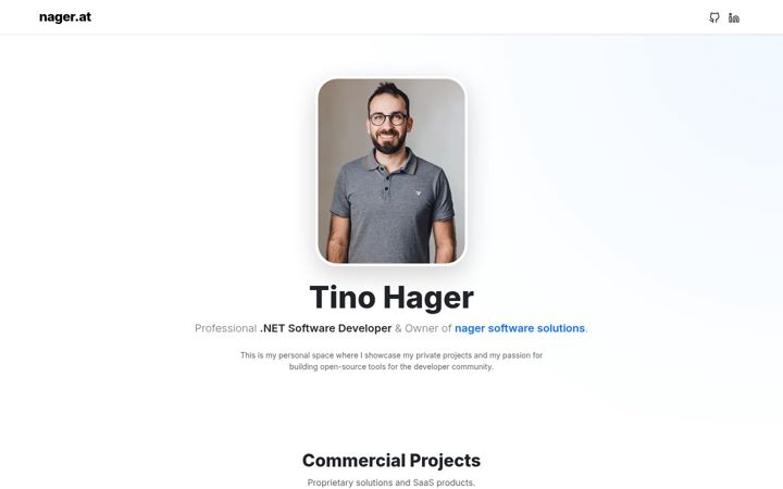 Screenshot of nager.at