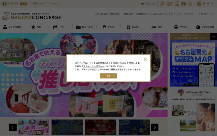 Screenshot of nagoya-info.jp