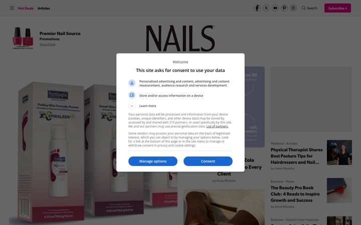 Screenshot of nailsmag.com