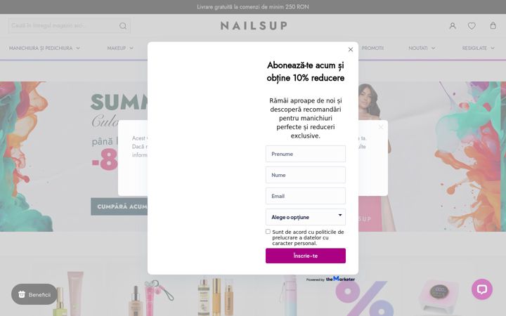 Screenshot of nailsup.ro