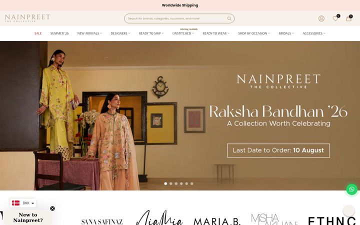 Skærmbillede af nainpreet.com