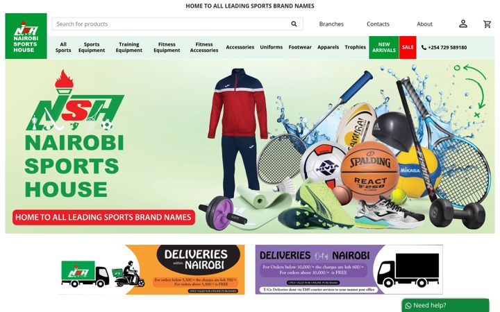 Screenshot of nairobisportshouse.com
