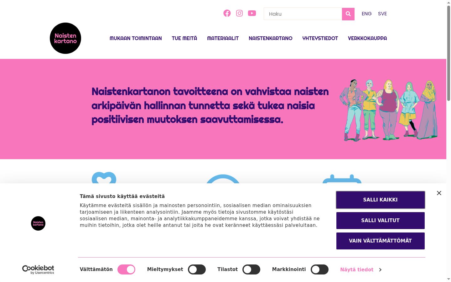 Snimka zaslona bannera za privolu prikazanog prije bilo kakve interakcije