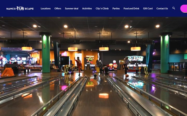Screenshot van namcofunscape.com