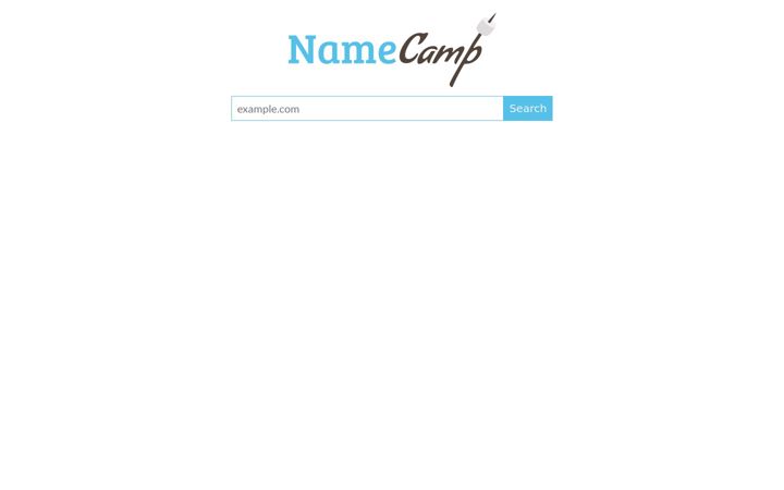 Screenshot of namecamp.com