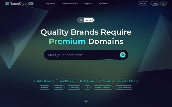 Screenshot of nameclub.com