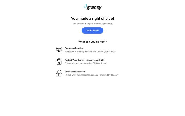 Screenshot di nameserver.kz