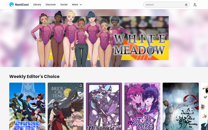 Screenshot of namicomi.com