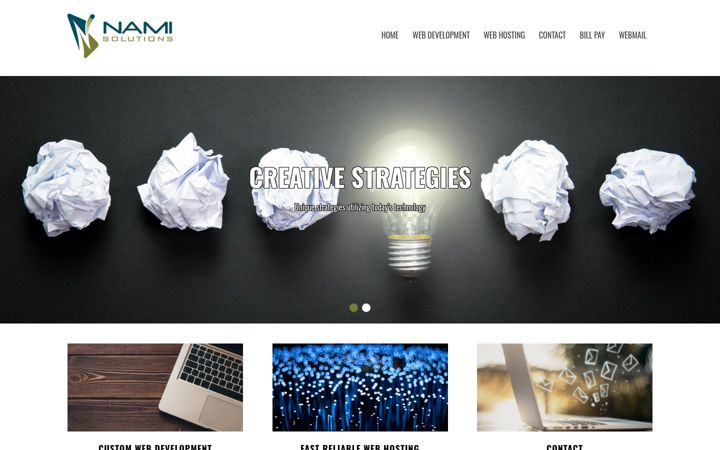 Screenshot of namisolutions.com