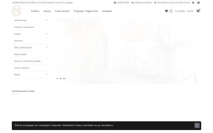 Skärmbild av namumeka.lt