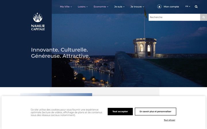 Képernyőkép: namur.be