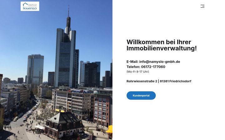 Screenshot di namyslo-gmbh.de