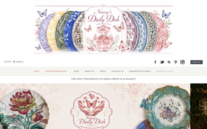 Screenshot of nancysdailydish.net
