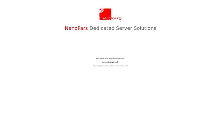 Screenshot of nanopars.net
