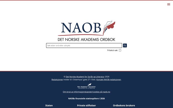 Screenshot of naob.no
