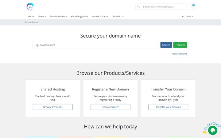 Screenshot of naoservers.com