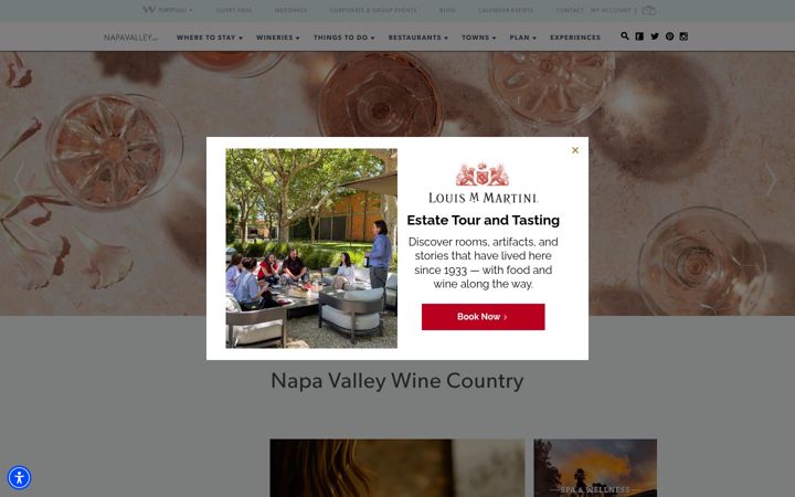 Screenshot of napavalley.com