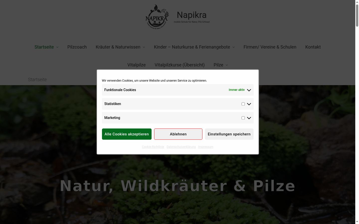 Screenshot tal-banner tal-kunsens muri qabel kwalunkwe interazzjoni