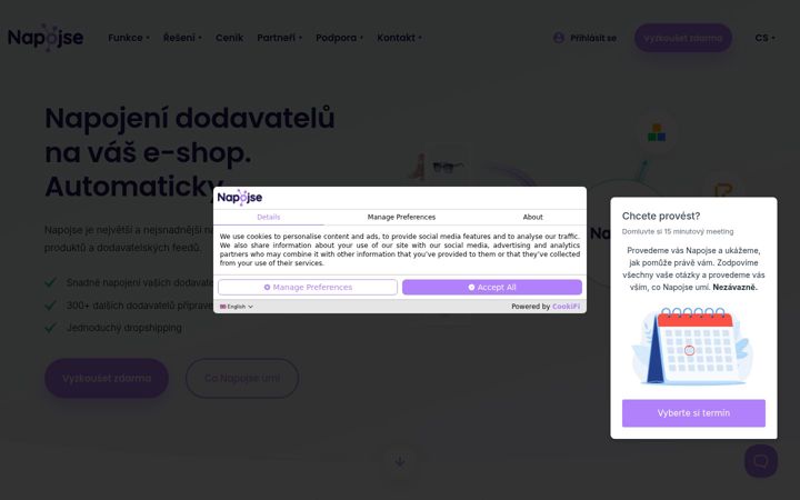 Skærmbillede af napojse.cz