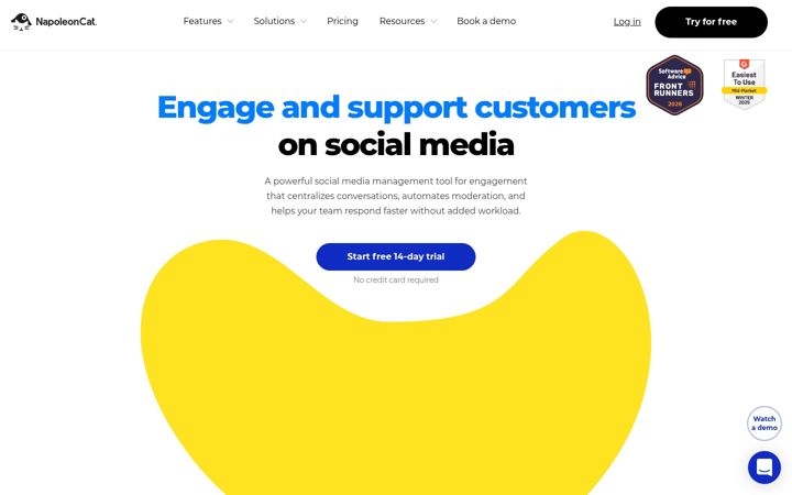 Screenshot of napoleoncat.com