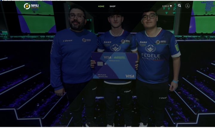 Kuvakaappaus sivustosta napoliesports.com