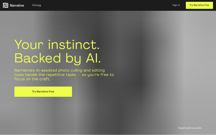 Screenshot of narrative.so