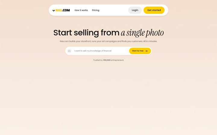 Screenshot of nas.io