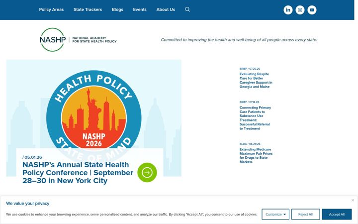 Screenshot of nashp.org