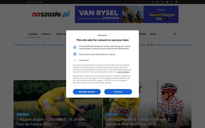 Screenshot of naszosie.pl