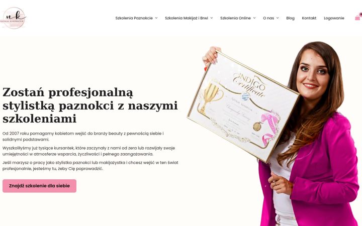 Snímek obrazovky nataliakondraciuk.pl