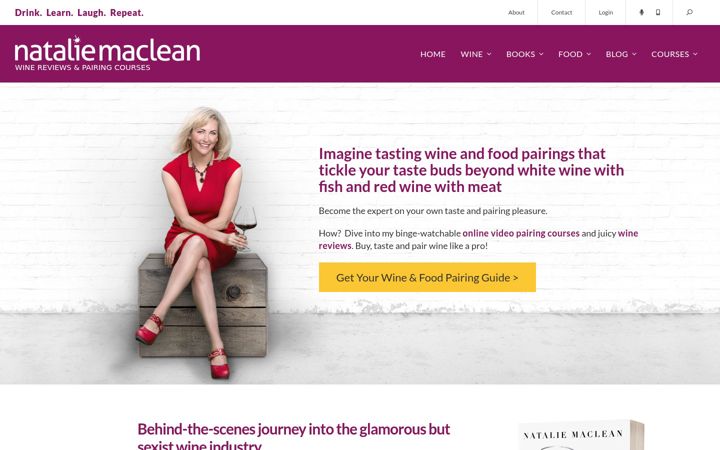 Screenshot of nataliemaclean.com