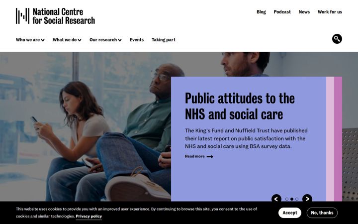 Screenshot of natcen.ac.uk