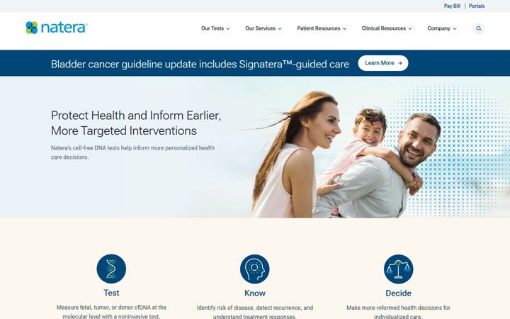 Screenshot ta' natera.com