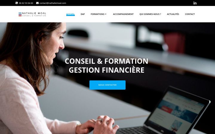 Kuvakaappaus sivustosta nathaliemoal.com