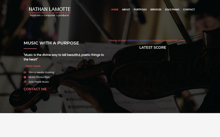 Zrzut ekranu nathan-lamotte.com