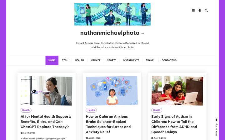 Screenshot of nathanmichaelphoto.com