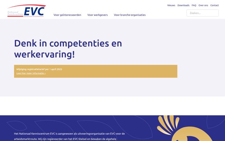 Screenshot ta' nationaal-kenniscentrum-evc.nl