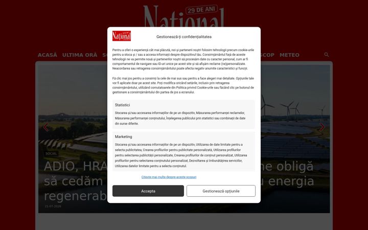 Screenshot di national.ro