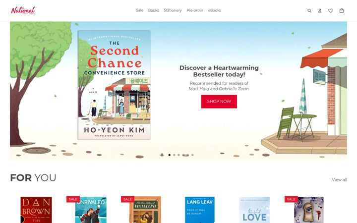 Screenshot of nationalbookstore.com