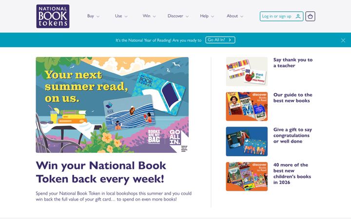 Screenshot stránky nationalbooktokens.com