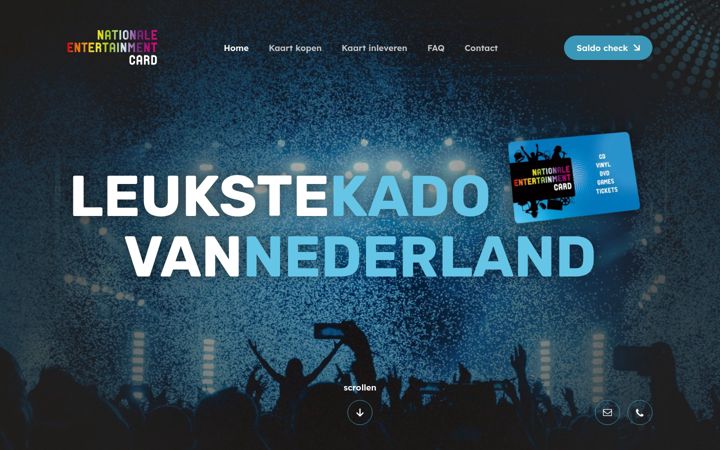 Screenshot of nationale-entertainmentcard.nl