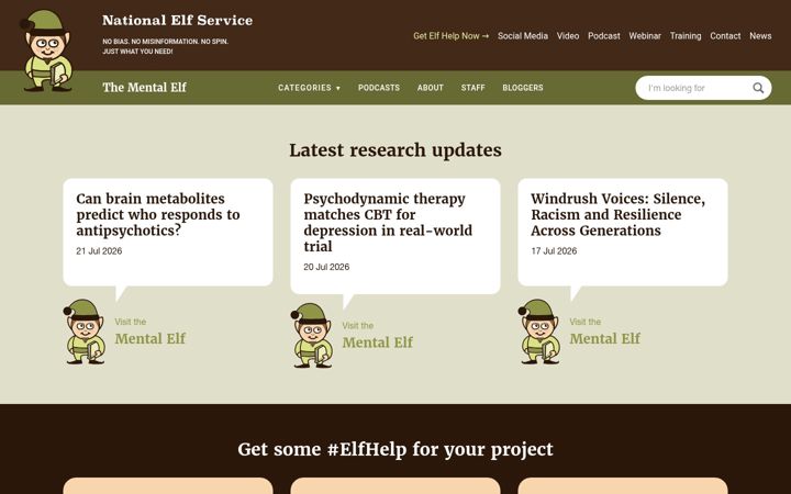 Screenshot of nationalelfservice.net