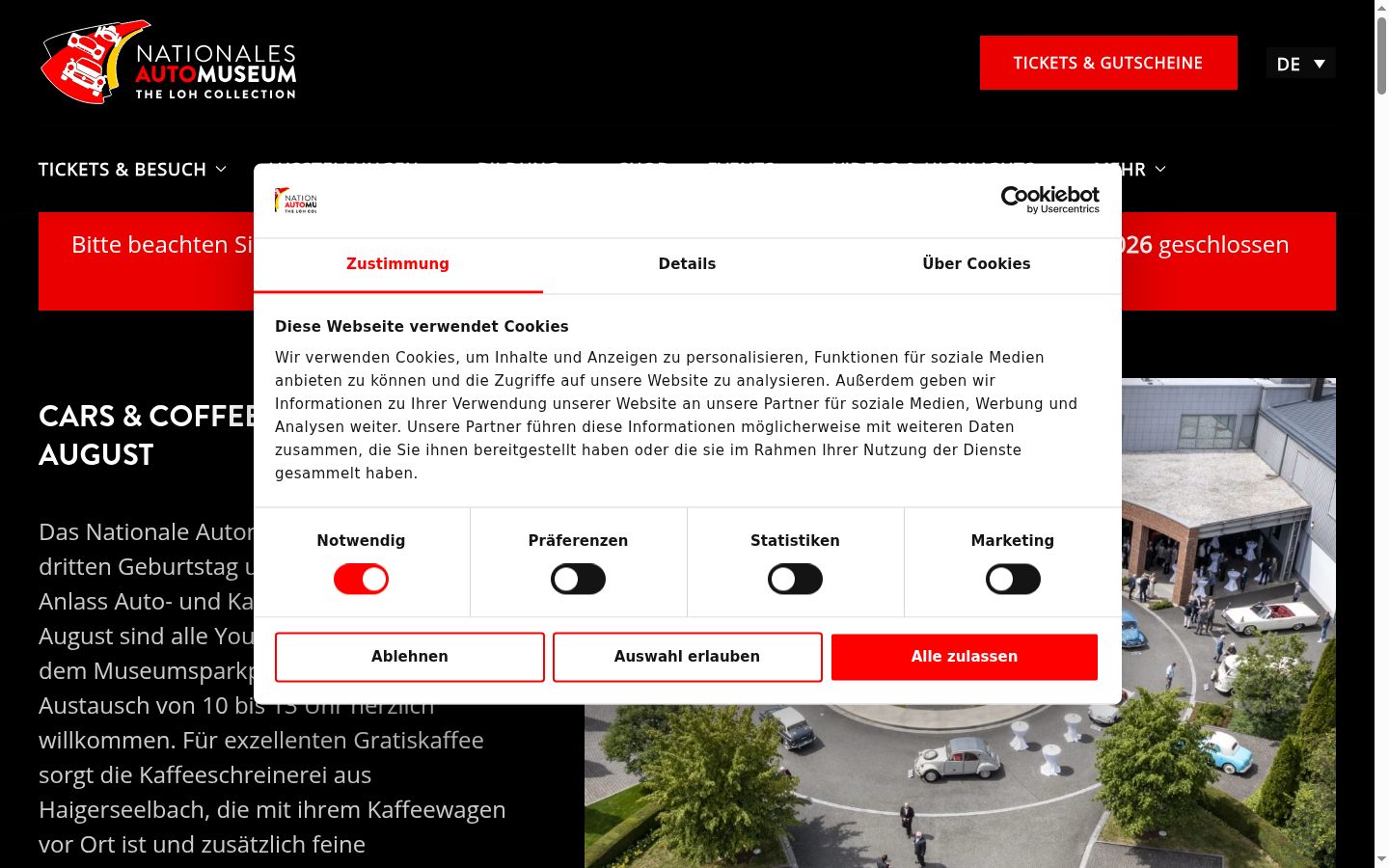 Screenshot tal-banner tal-kunsens muri qabel kwalunkwe interazzjoni