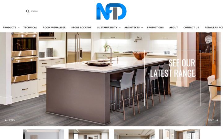 Screenshot of nationalflooringdistributors.com.au