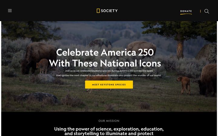 Screenshot ta' nationalgeographic.org