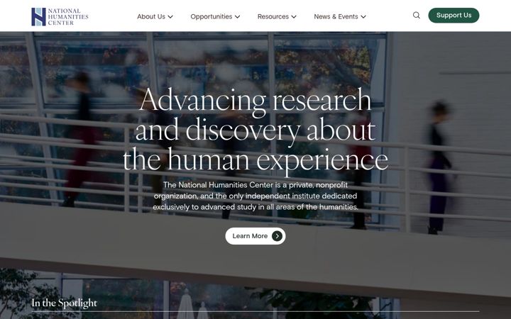 Screenshot of nationalhumanitiescenter.org