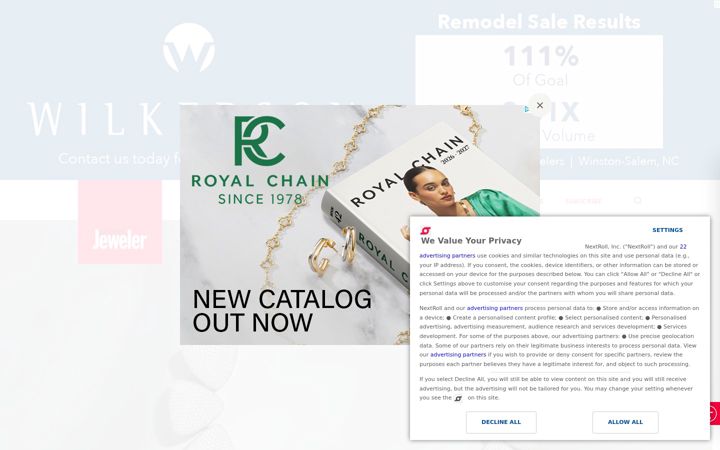 Screenshot of nationaljeweler.com