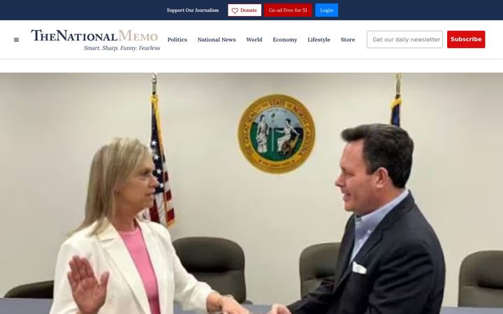 Screenshot of nationalmemo.com